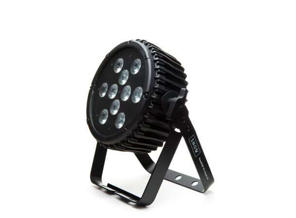 SnowPAR Pro Quad 10 10x8W Quad LED RGBW PC I/O,3&5 Pin DMX